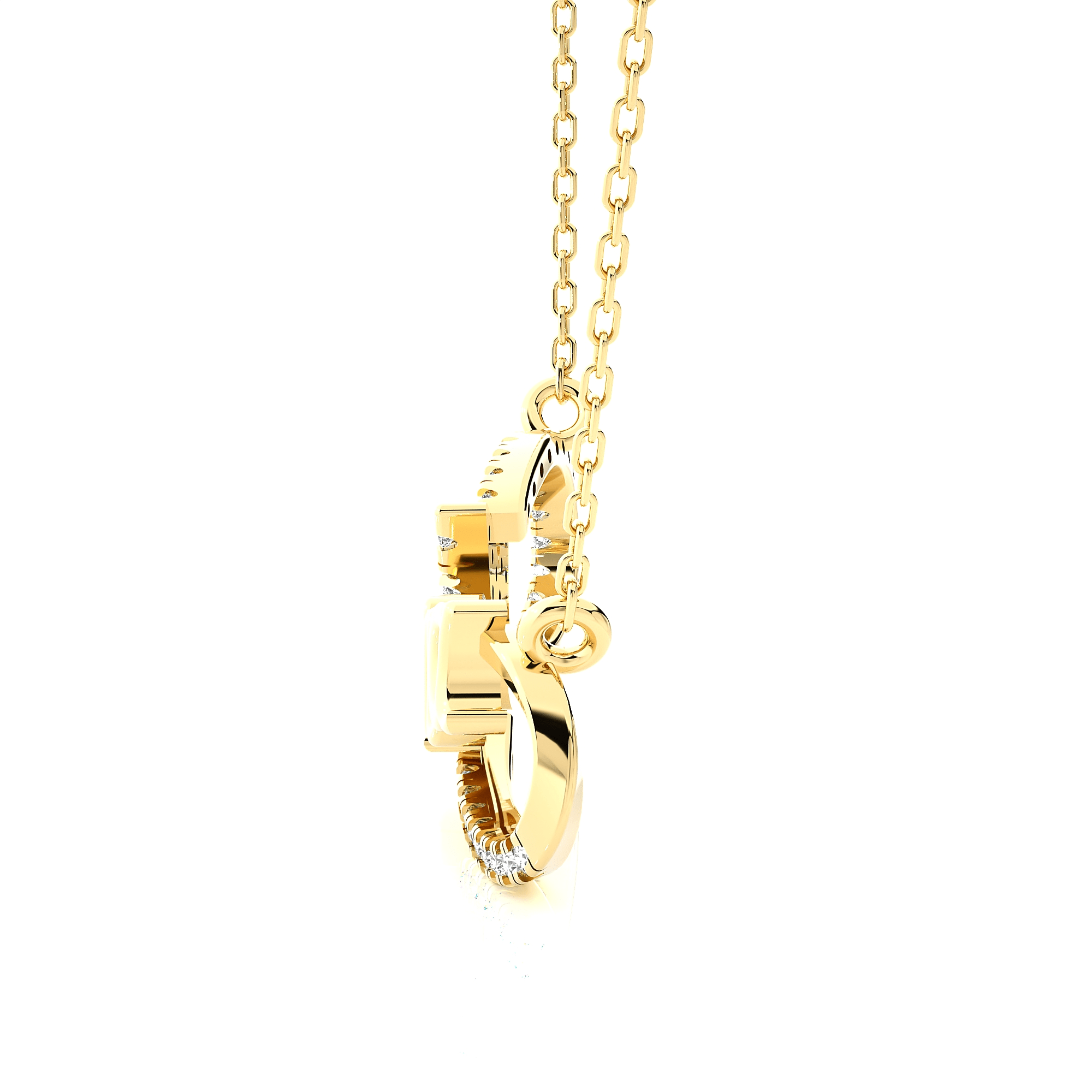 1/8  ctw Round Lab Grown Diamond Fashion Necklace
