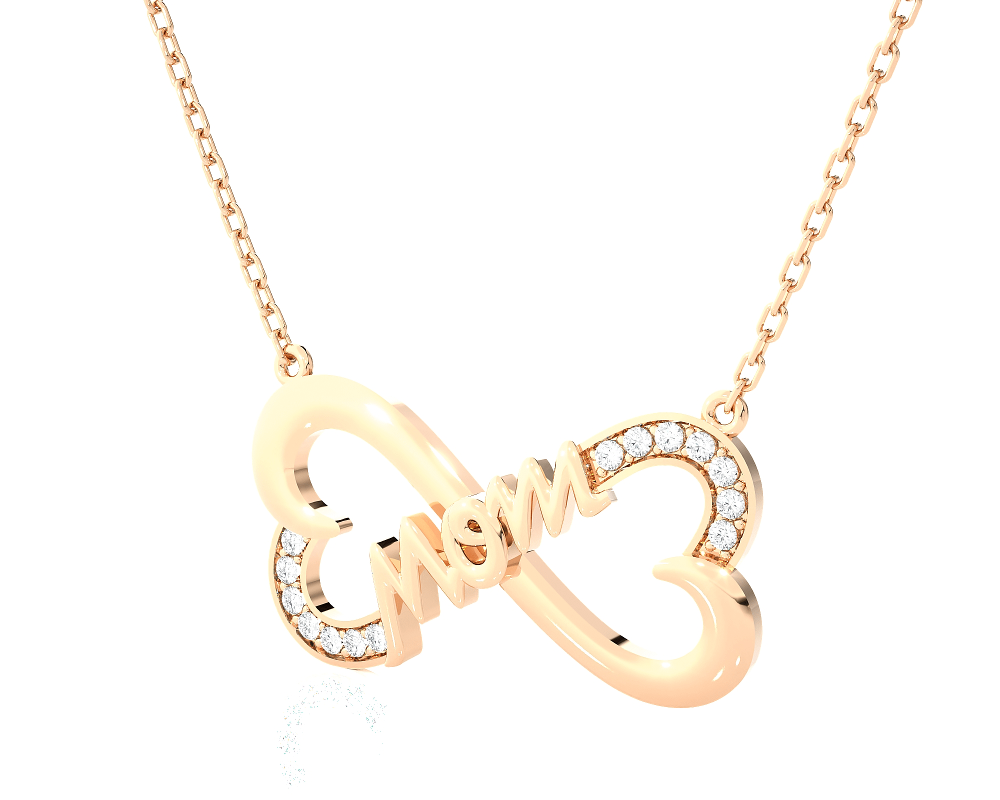 1/8  ctw Round Lab Grown Diamond Fashion Necklace