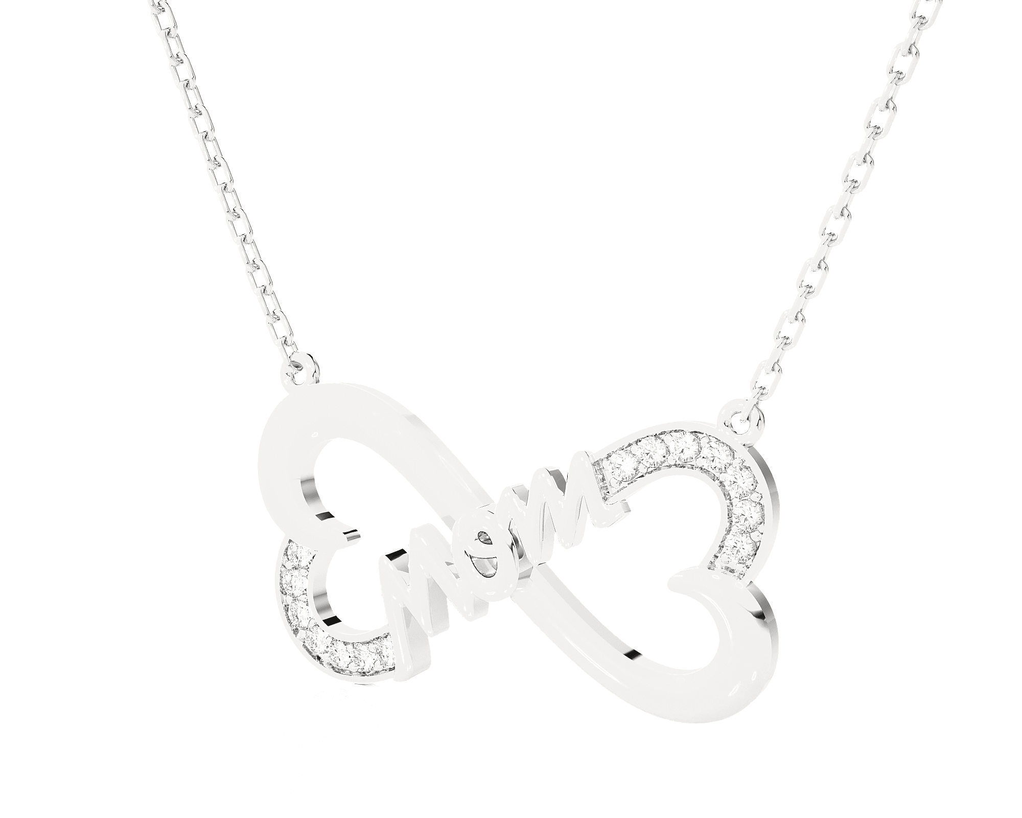 1/8  ctw Round Lab Grown Diamond Fashion Necklace