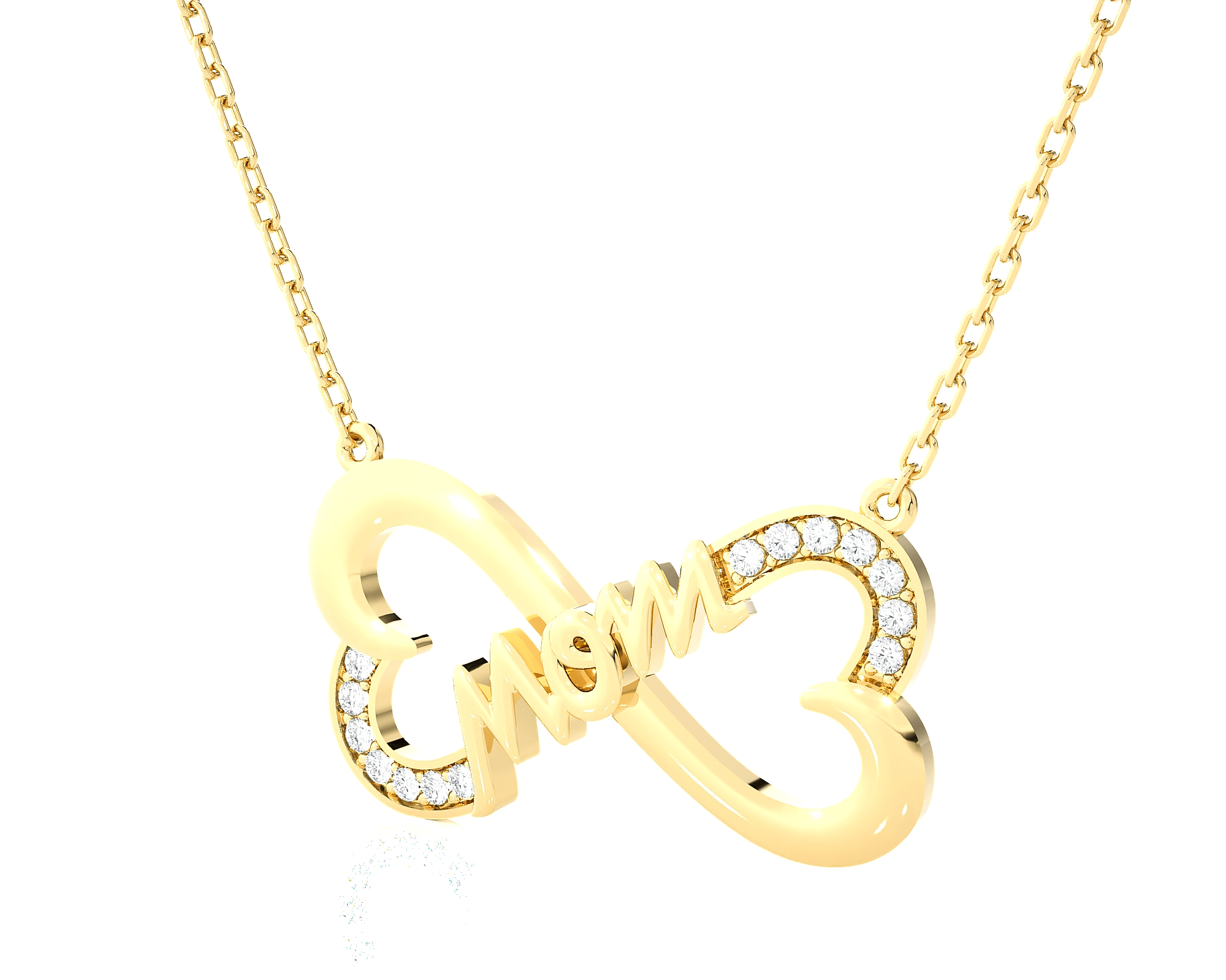 1/8  ctw Round Lab Grown Diamond Fashion Necklace