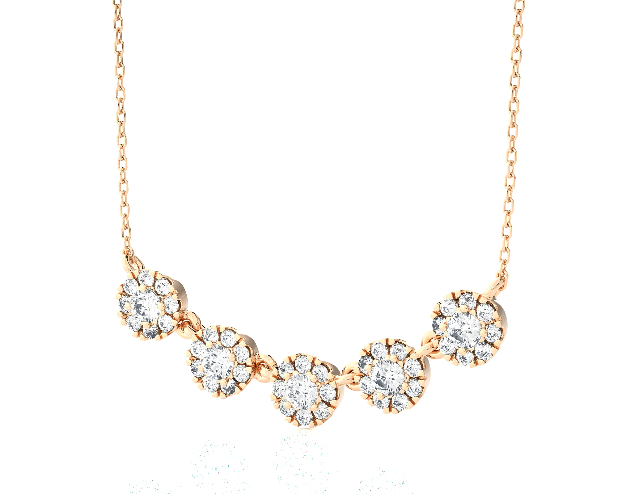 5/8  ctw Round Lab Grown Diamond Fashion Necklace