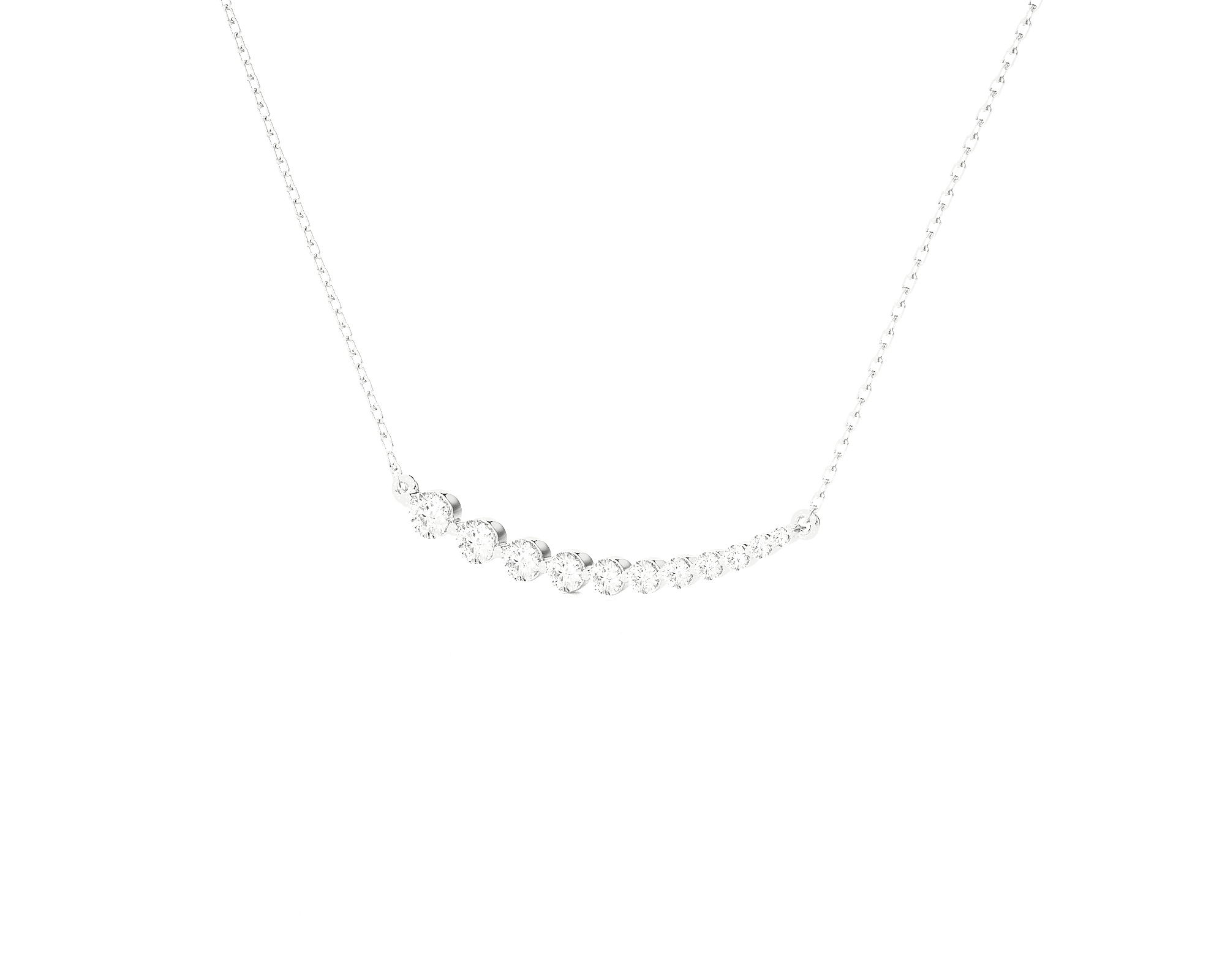1  ctw Round Lab Grown Diamond Fashion Necklace