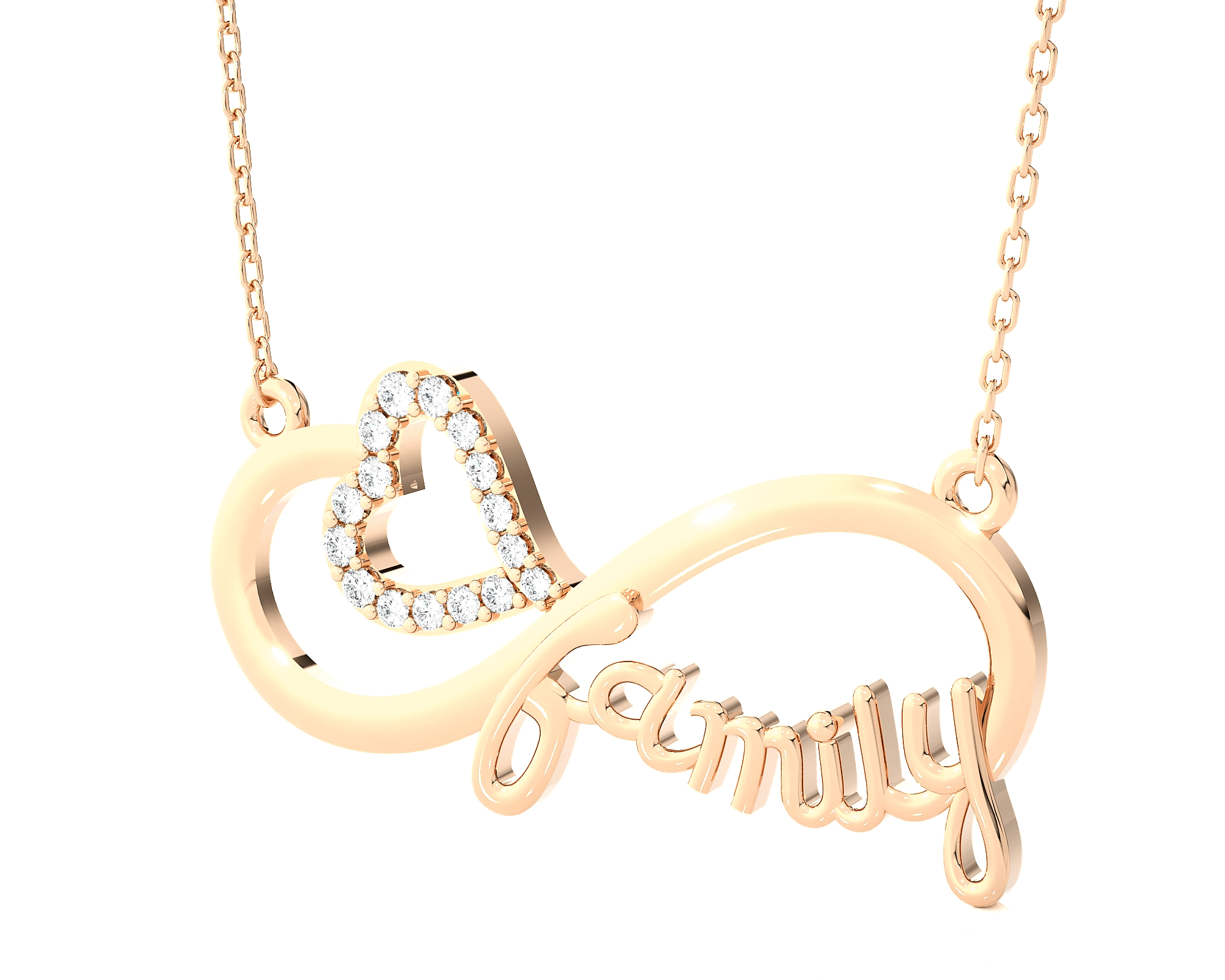 1/10  ctw Round Lab Grown Diamond Fashion Necklace