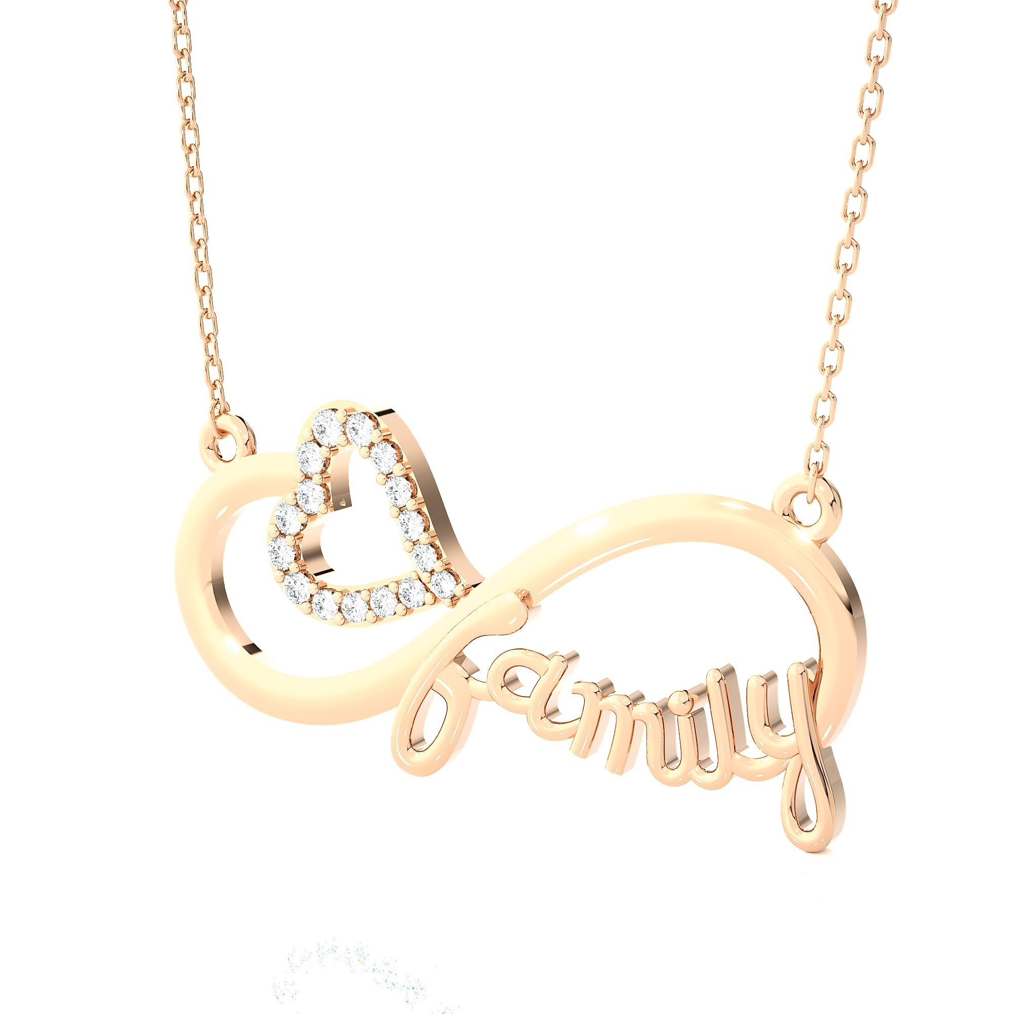 1/10  ctw Round Lab Grown Diamond Fashion Necklace