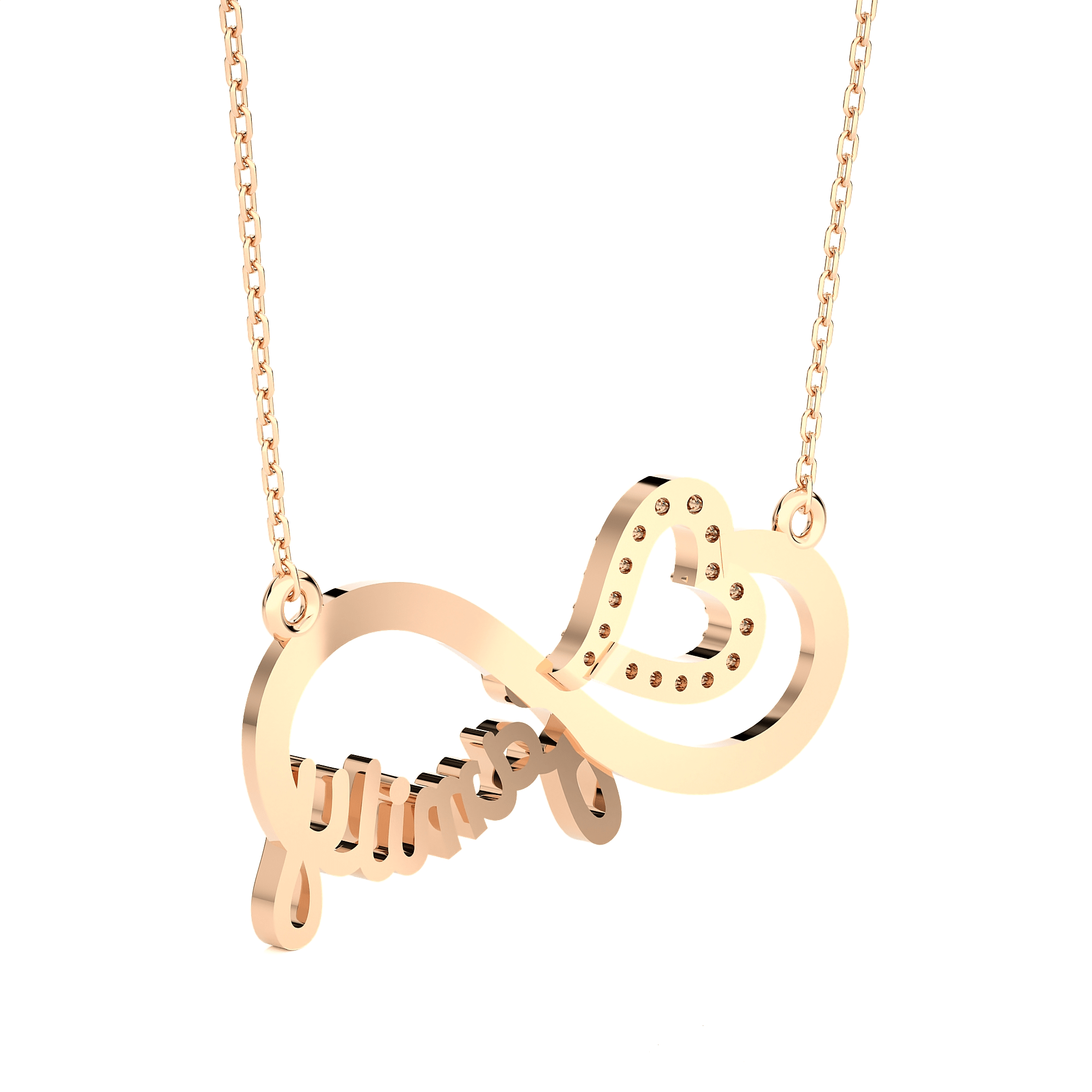 1/10  ctw Round Lab Grown Diamond Fashion Necklace