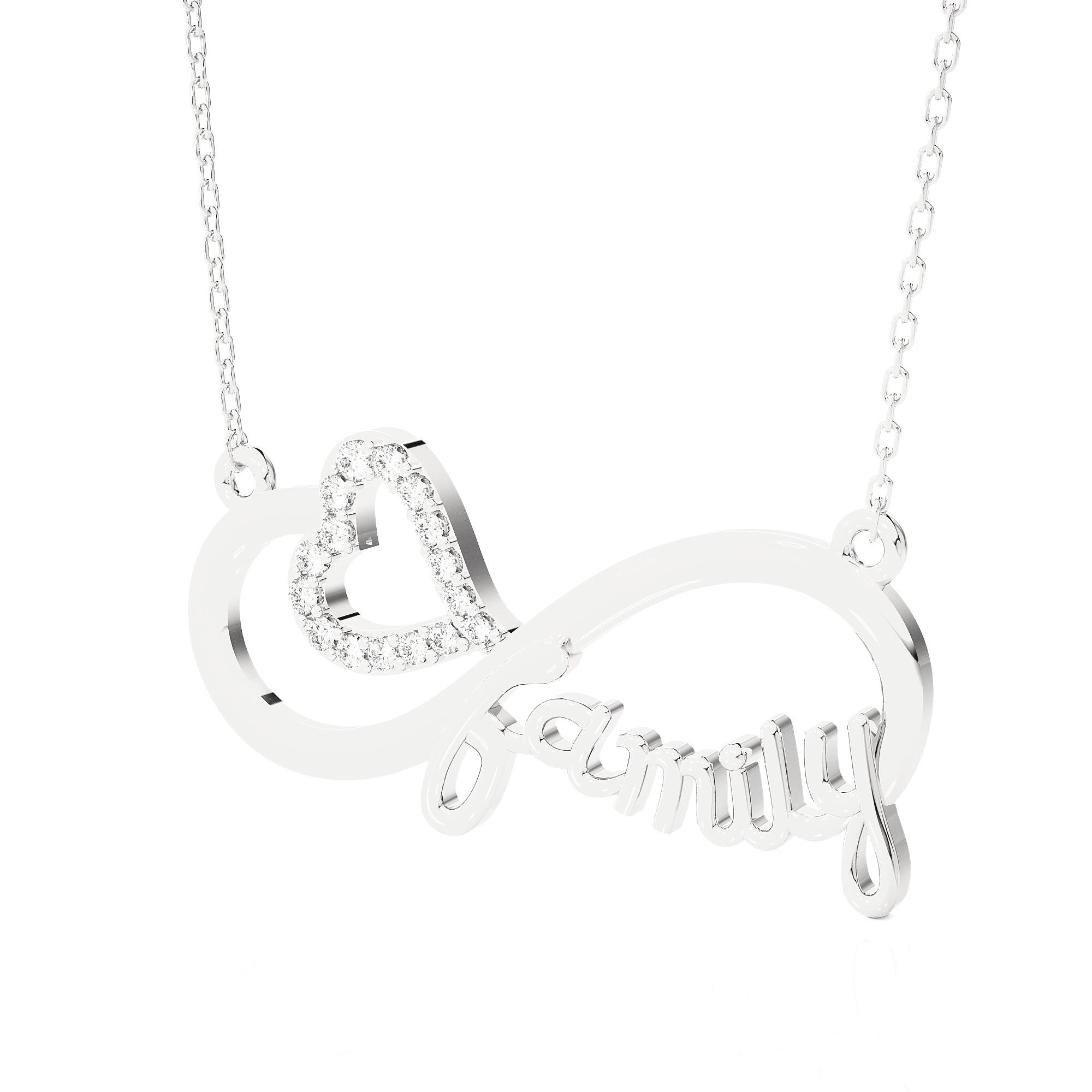 1/10  ctw Round Lab Grown Diamond Fashion Necklace