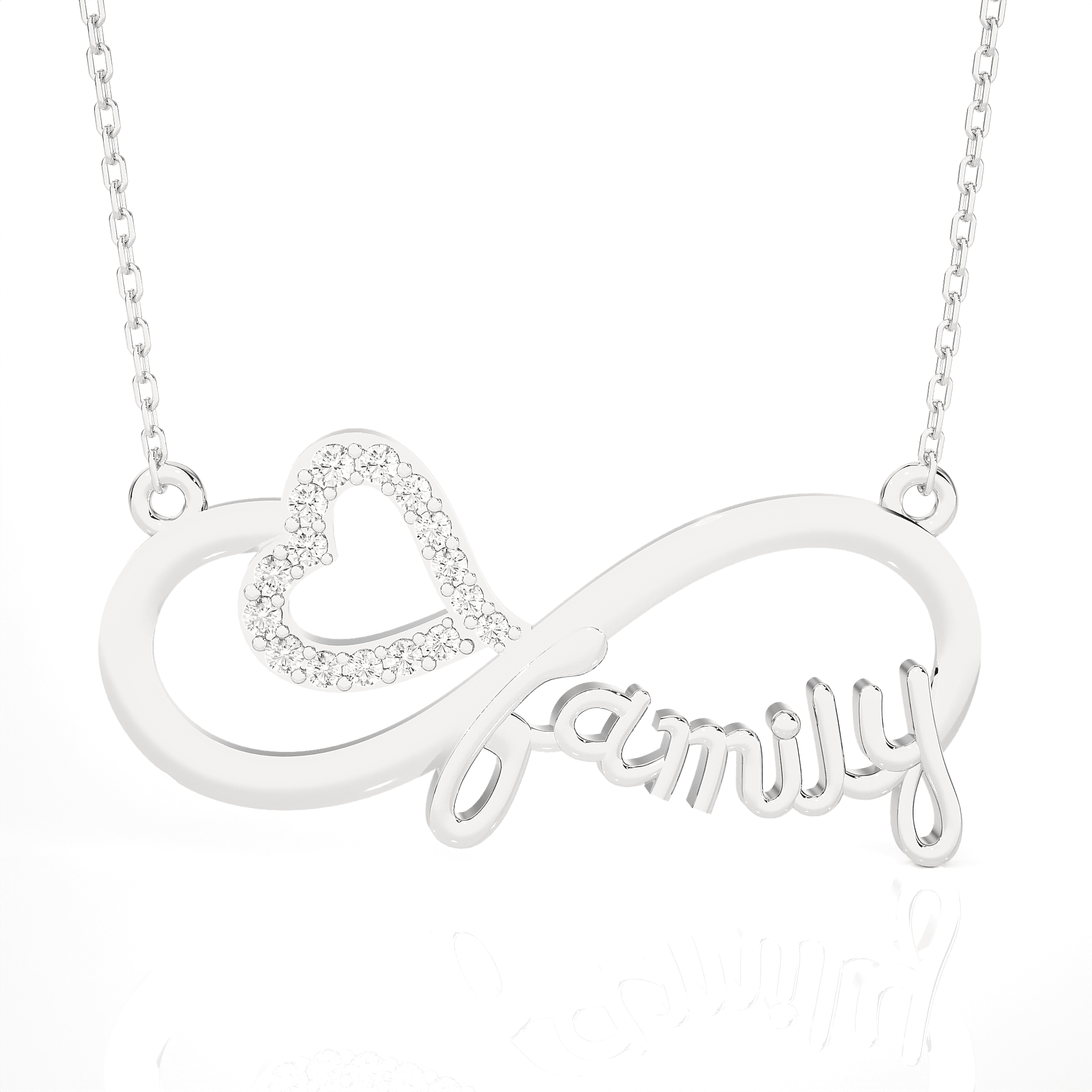 1/10  ctw Round Lab Grown Diamond Fashion Necklace