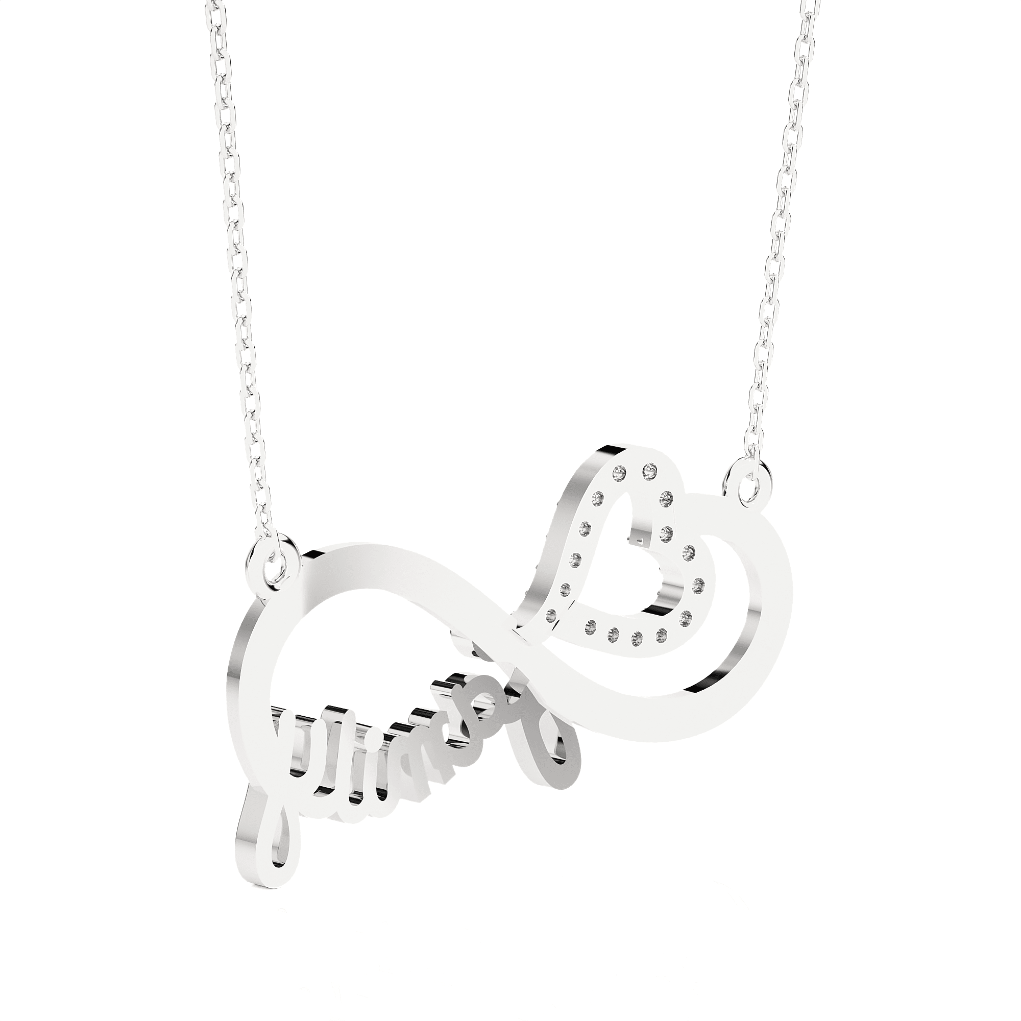1/10  ctw Round Lab Grown Diamond Fashion Necklace