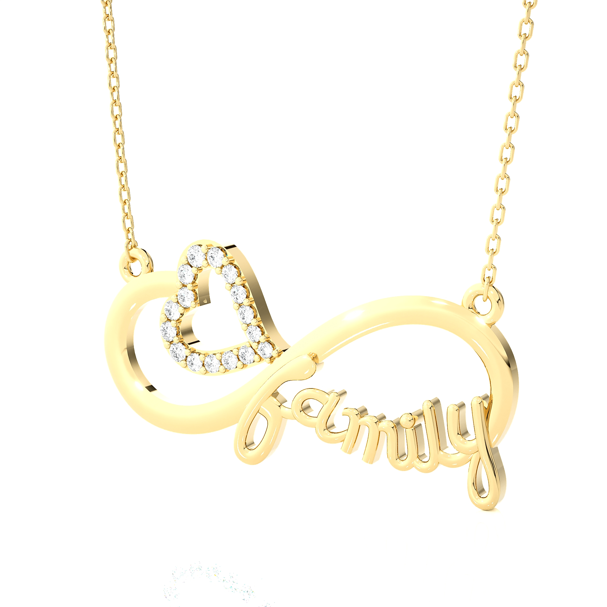 1/10  ctw Round Lab Grown Diamond Fashion Necklace
