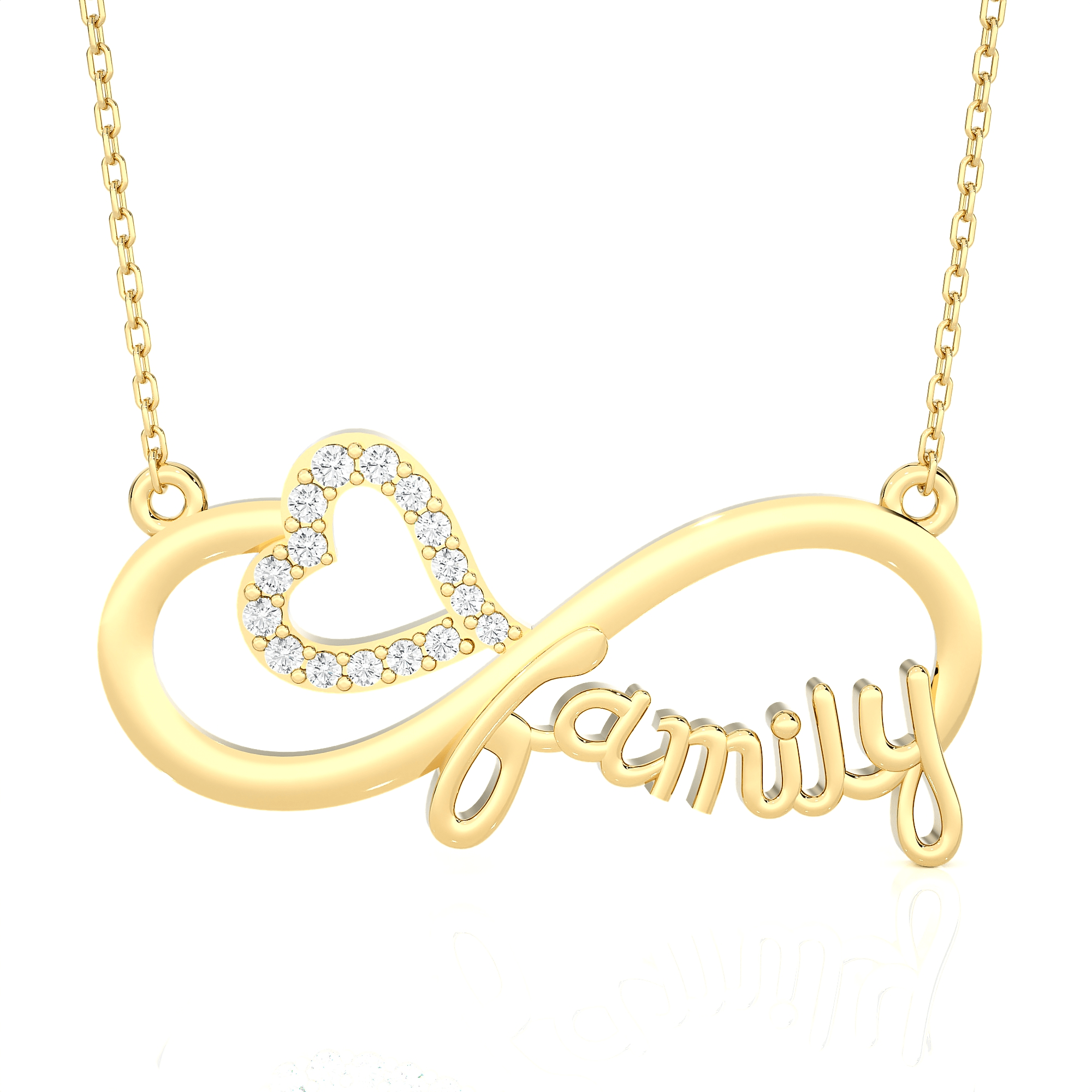1/10  ctw Round Lab Grown Diamond Fashion Necklace