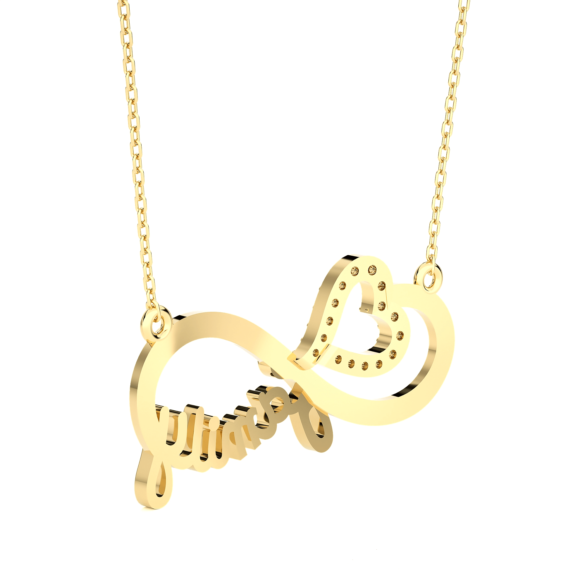 1/10  ctw Round Lab Grown Diamond Fashion Necklace