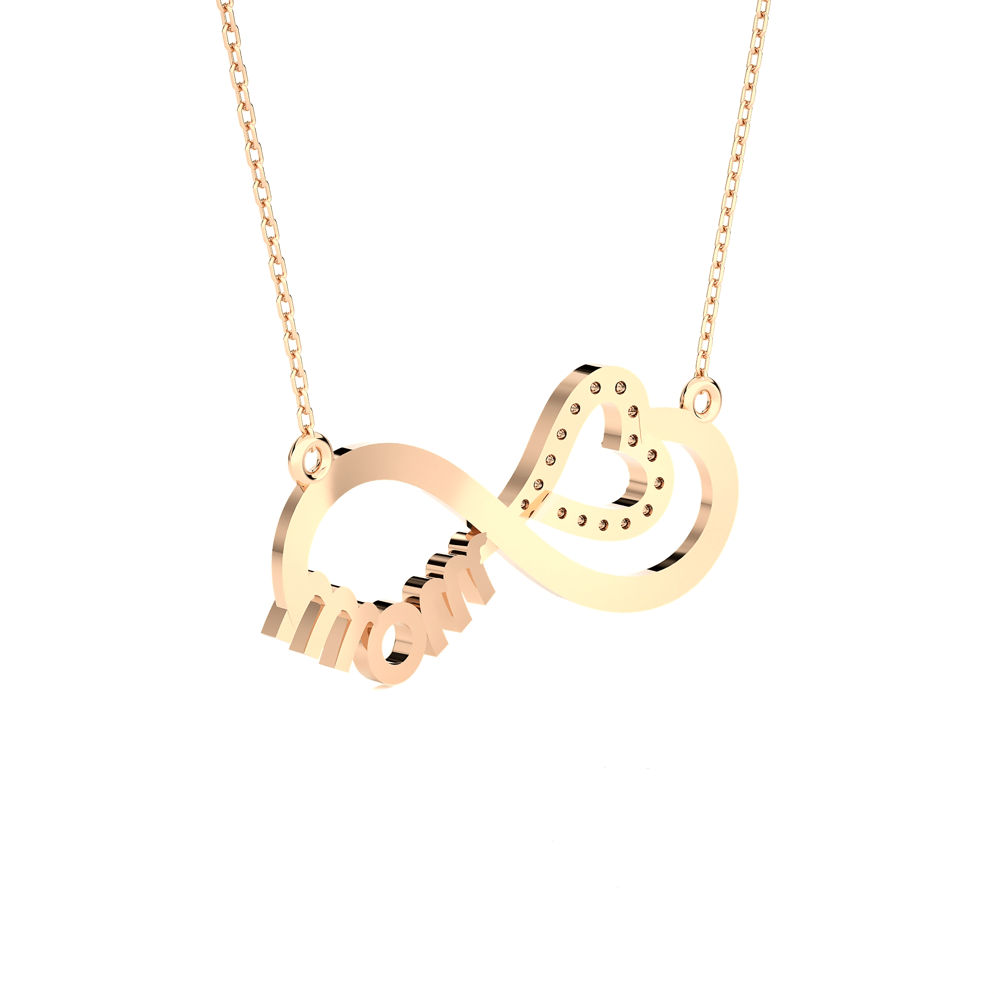 1/10  ctw Round Lab Grown Diamond Fashion Necklace