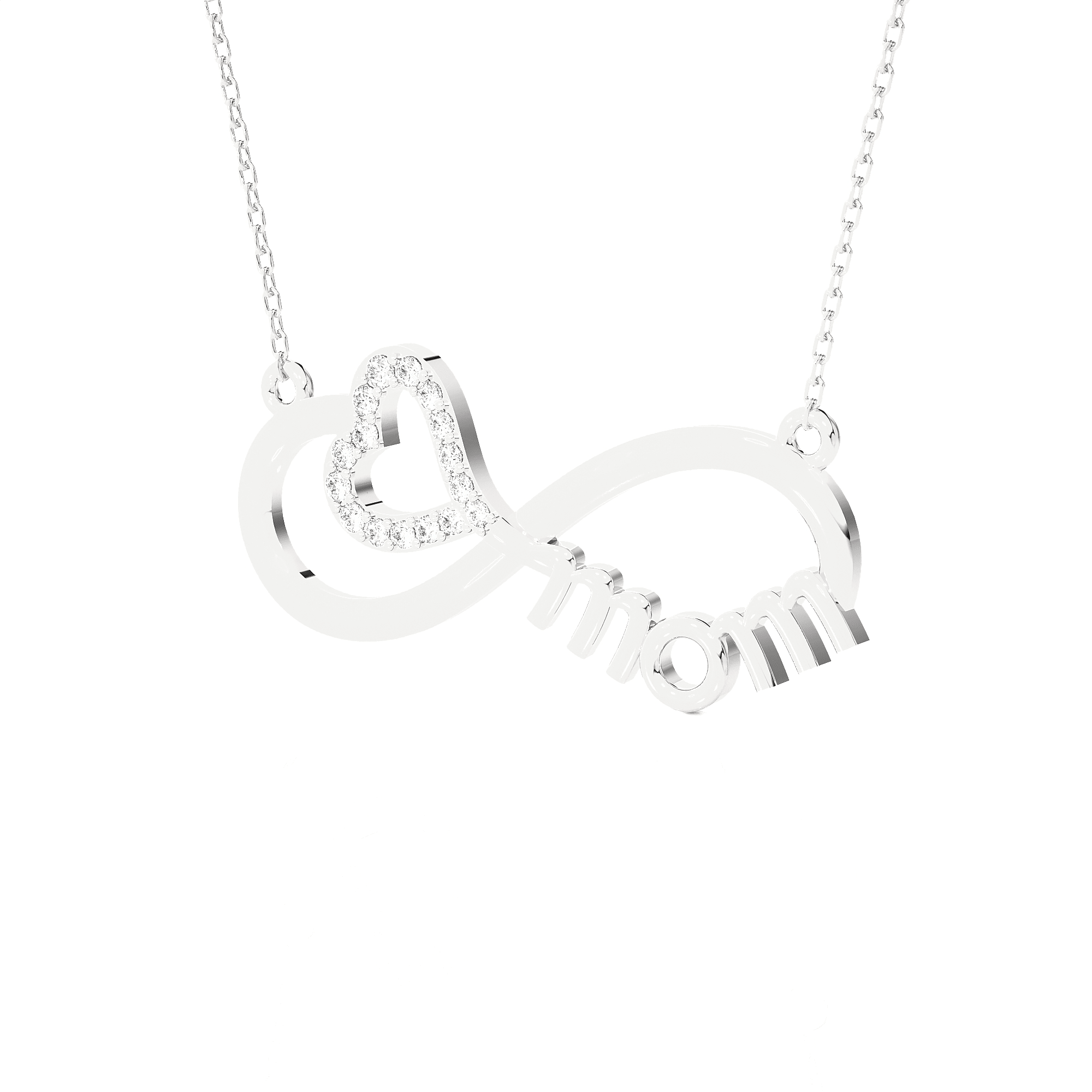 1/10  ctw Round Lab Grown Diamond Fashion Necklace