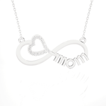 1/10  ctw Round Lab Grown Diamond Fashion Necklace