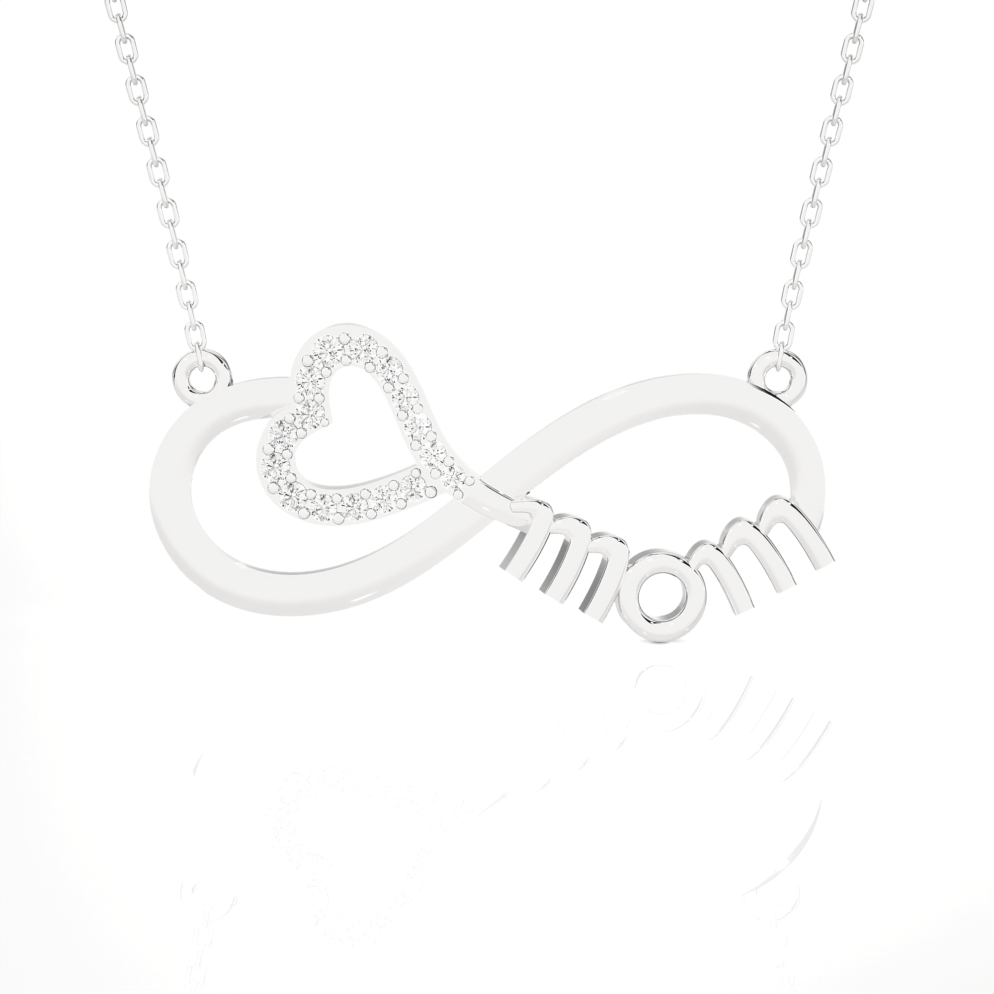 1/10  ctw Round Lab Grown Diamond Fashion Necklace