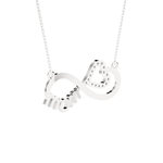 1/10  ctw Round Lab Grown Diamond Fashion Necklace