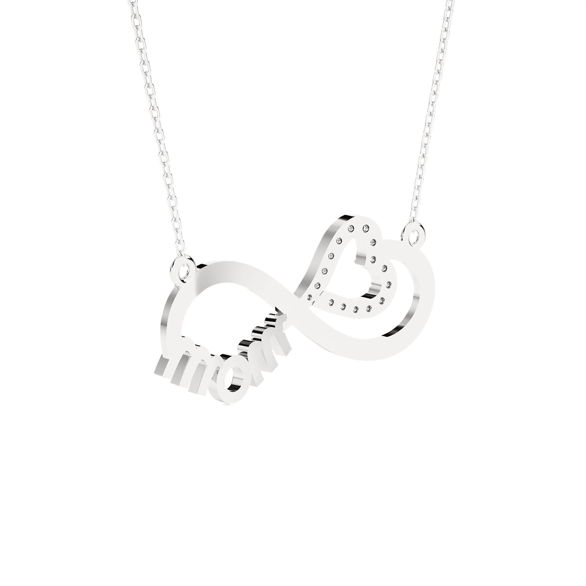 1/10  ctw Round Lab Grown Diamond Fashion Necklace