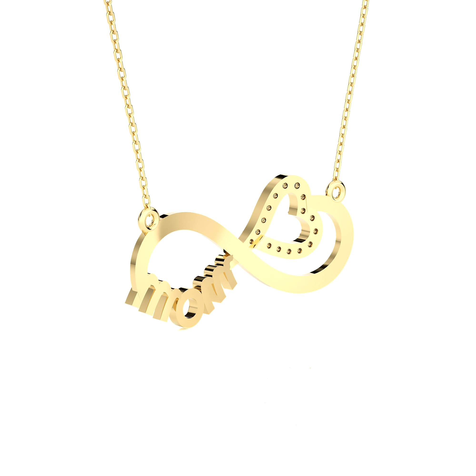 1/10  ctw Round Lab Grown Diamond Fashion Necklace