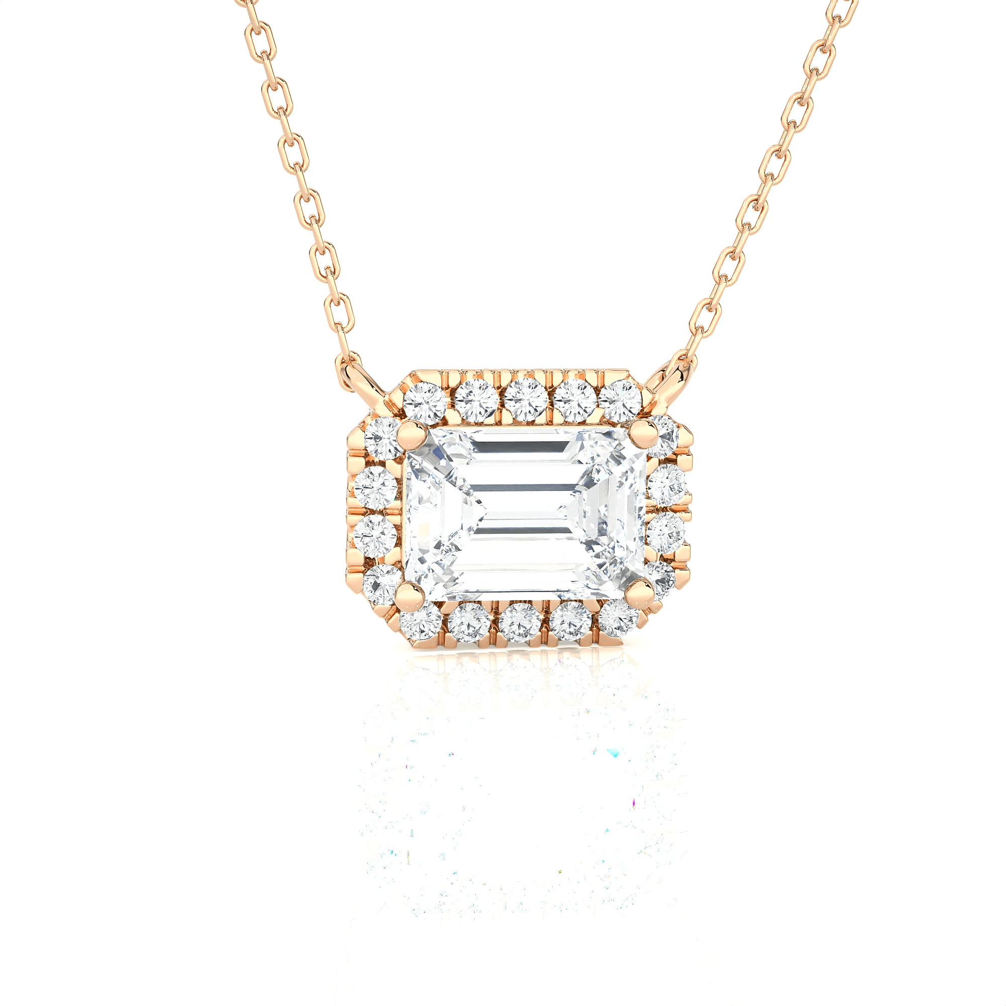 1  ctw Round Lab Grown Diamond Solitaire Pendant