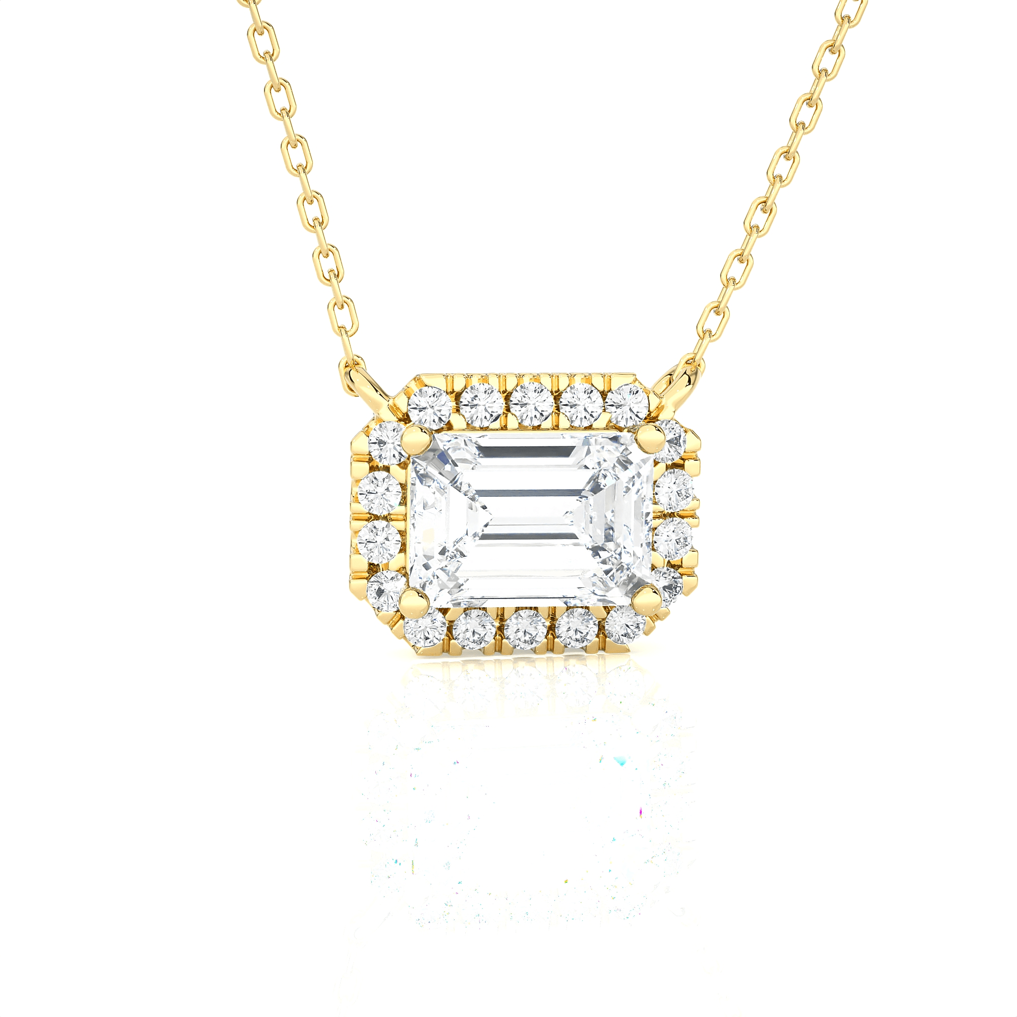 1  ctw Round Lab Grown Diamond Solitaire Pendant