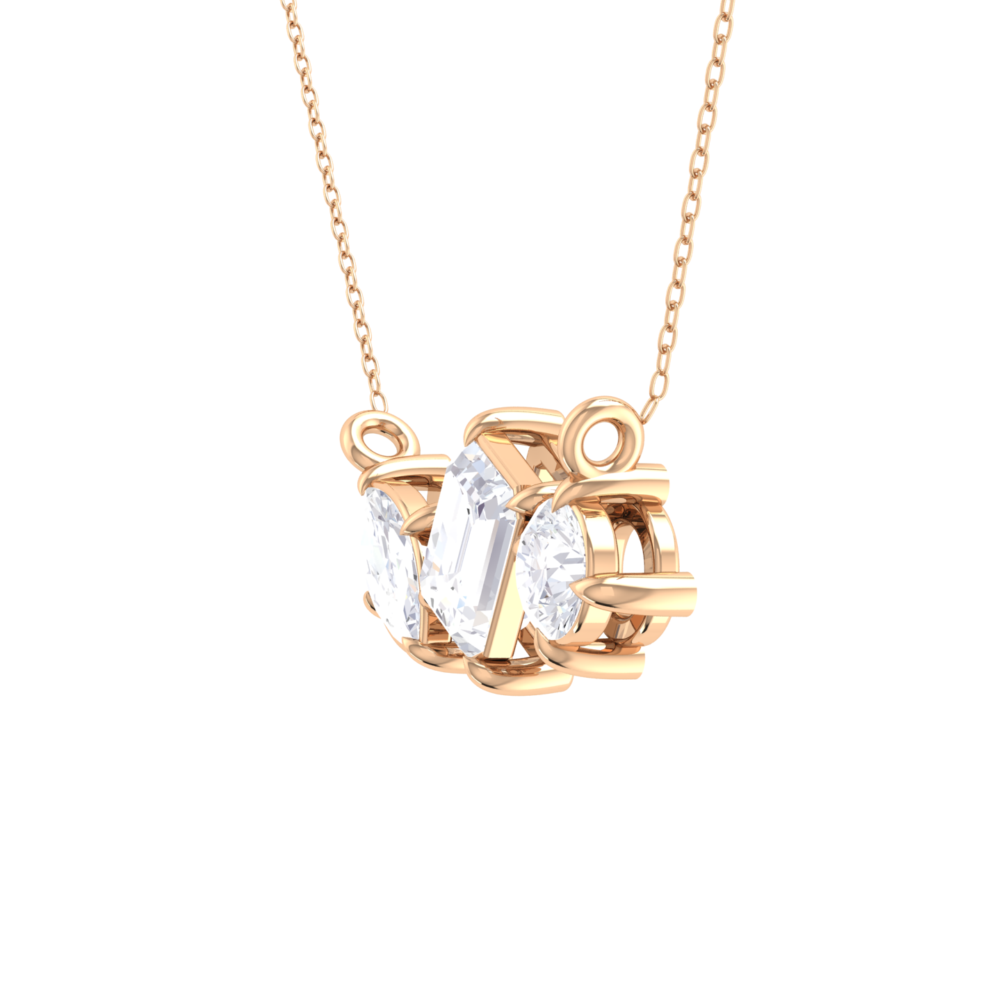 1 ctw Mix-Shape Lab Grown Diamond Fashion Necklace