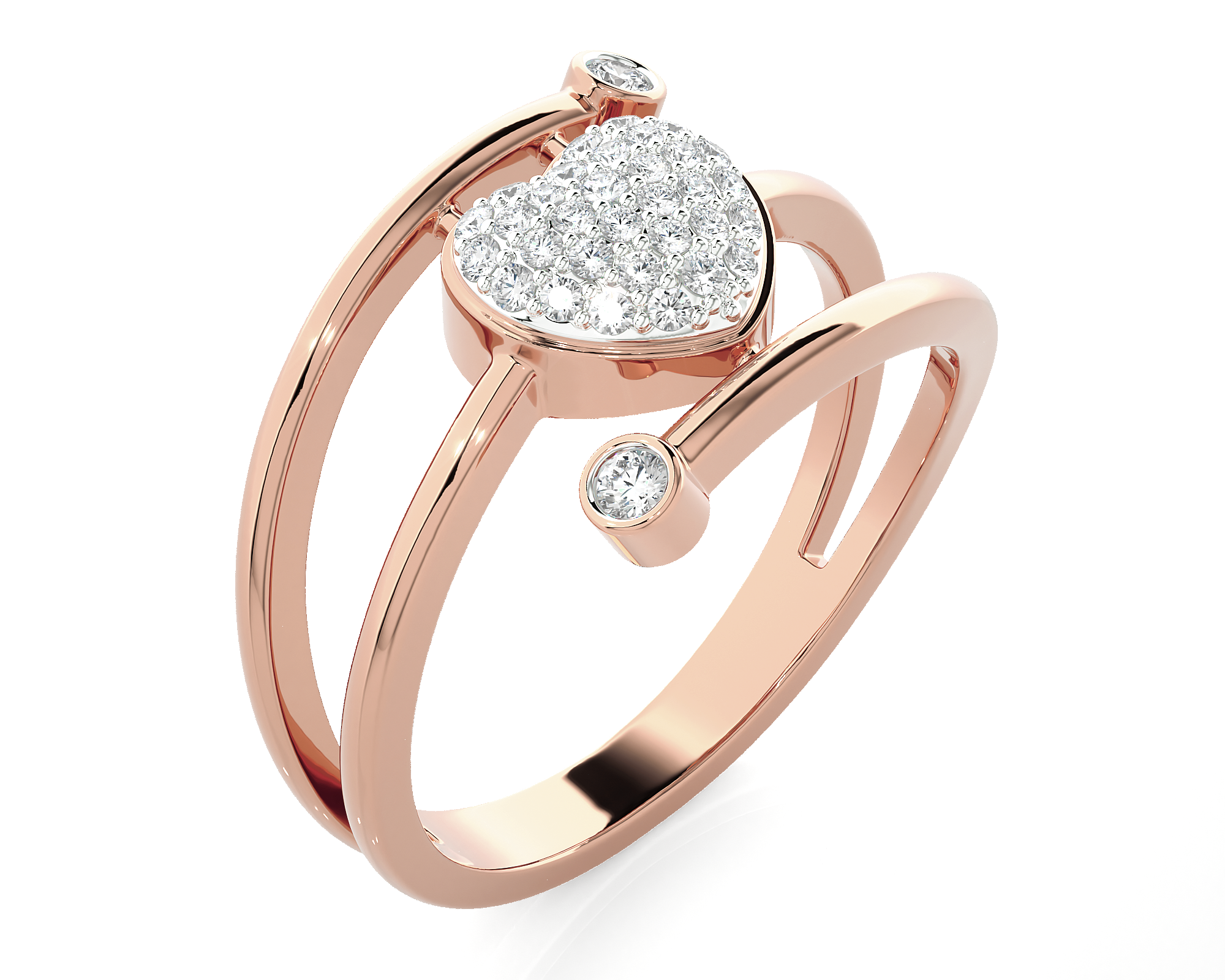 1/4 ctw Round Lab Grown Diamond Ring