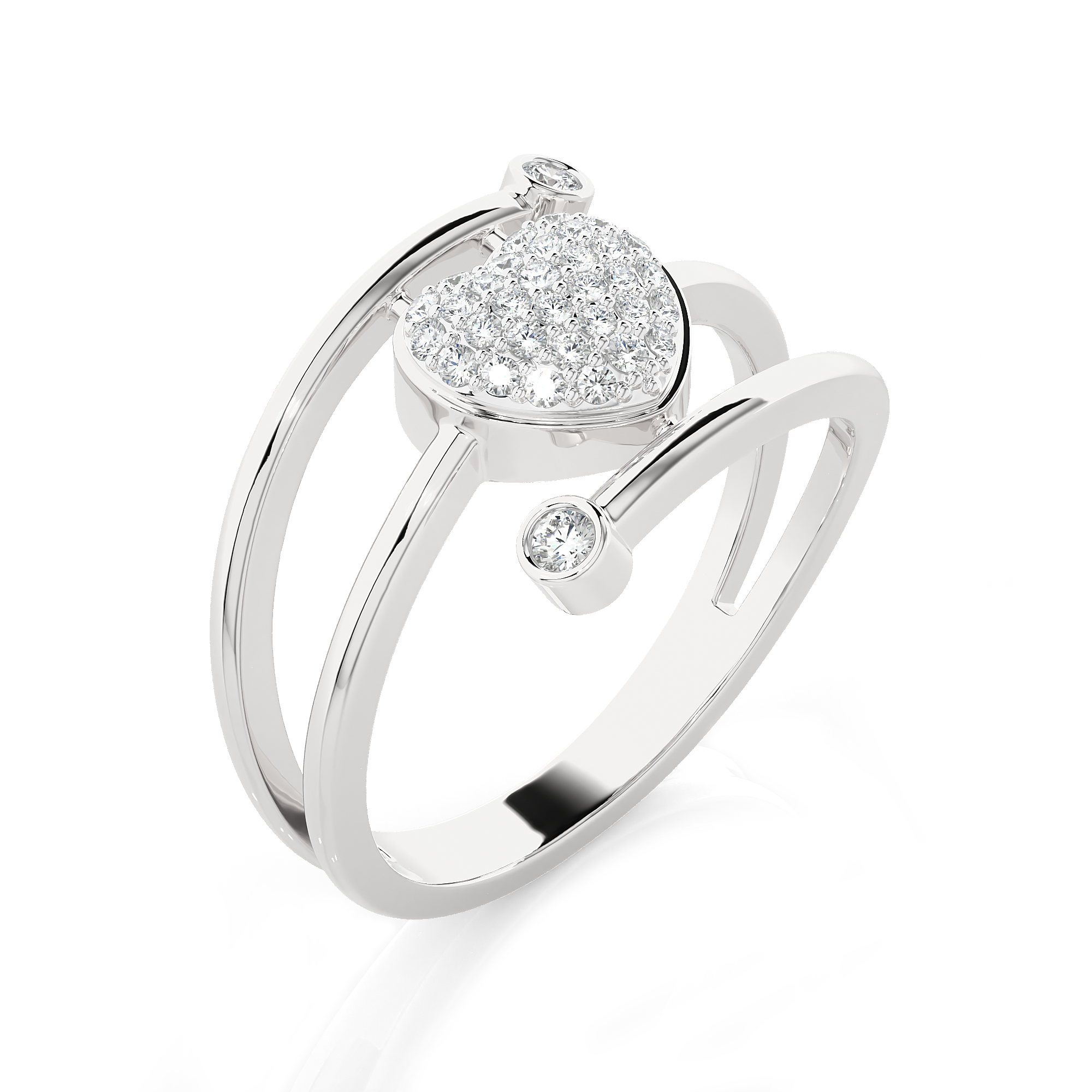 1/4 ctw Round Lab Grown Diamond Ring