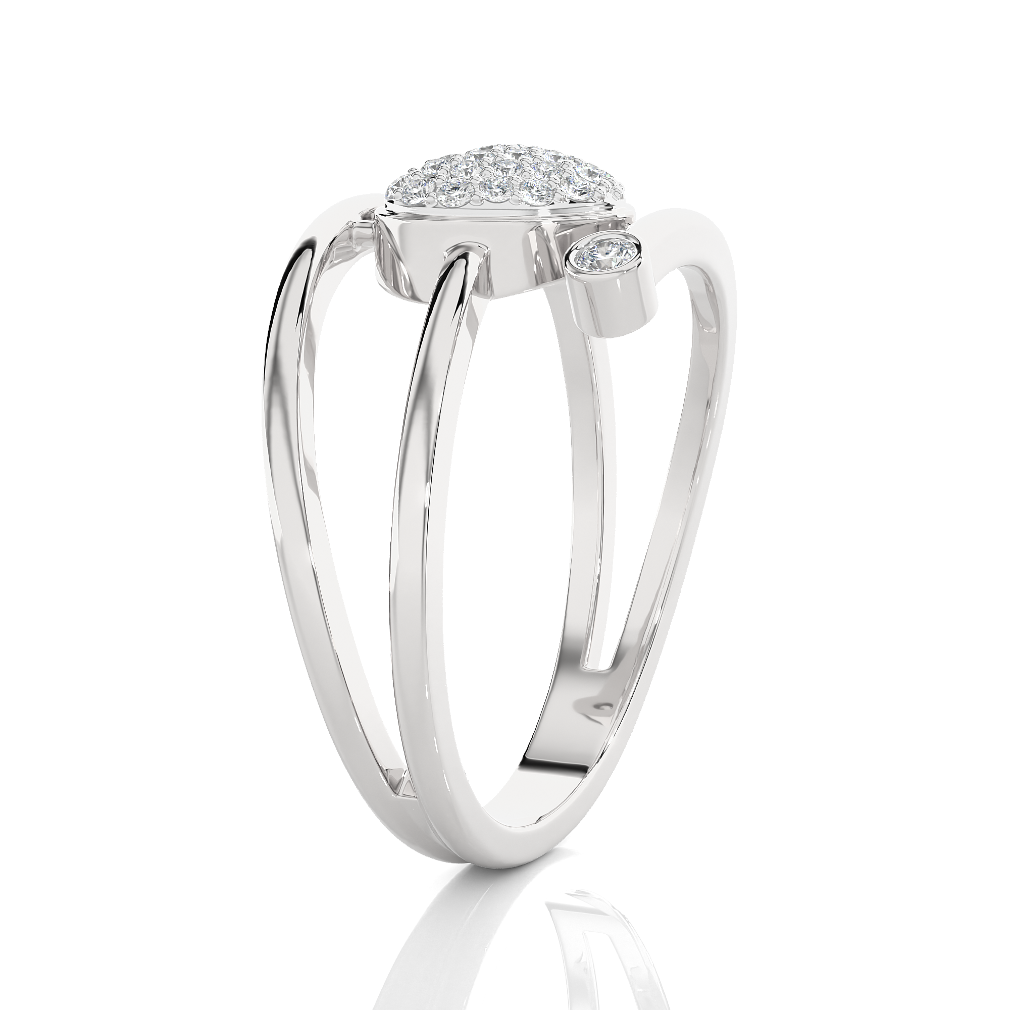 1/4 ctw Round Lab Grown Diamond Ring