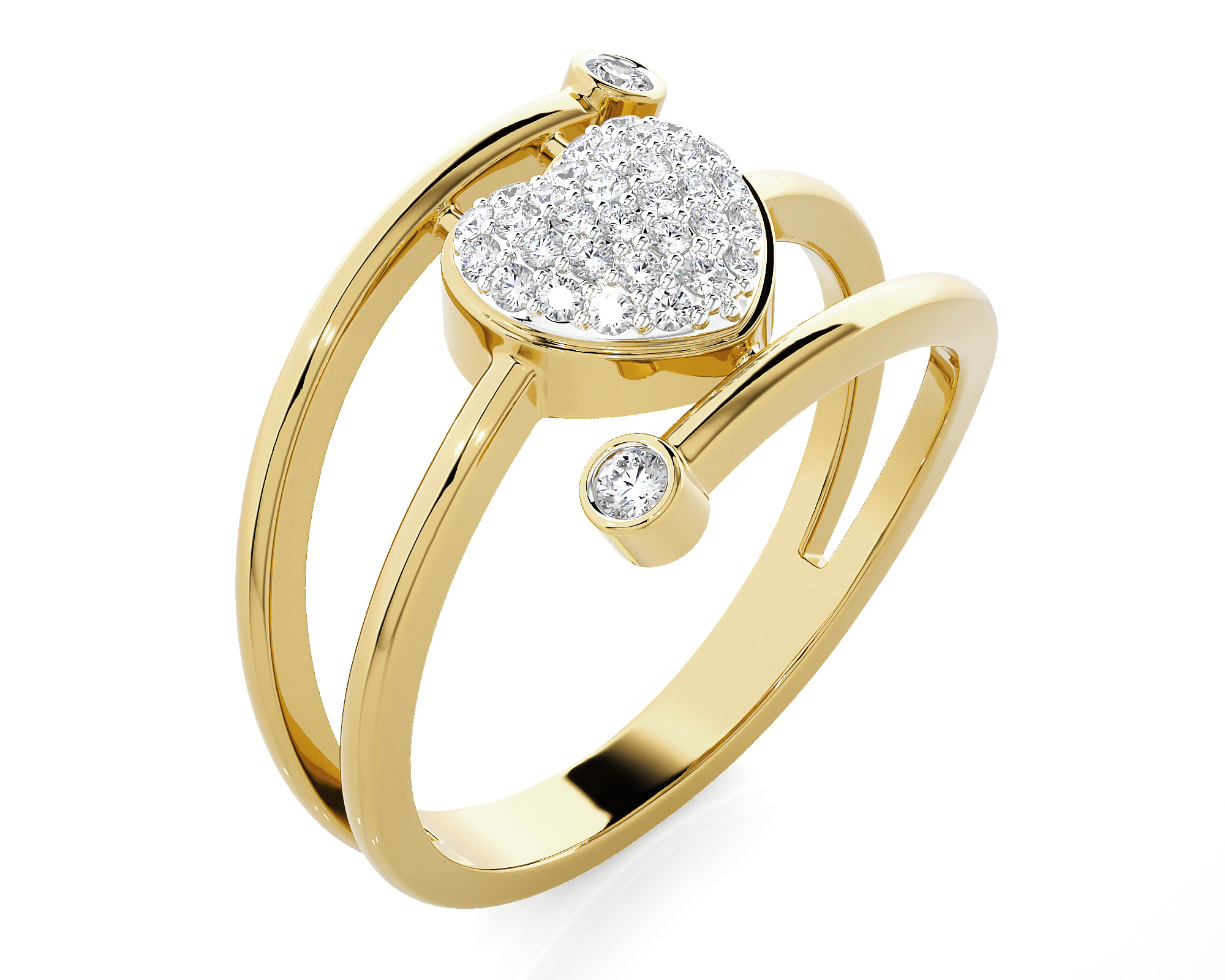 1/4 ctw Round Lab Grown Diamond Ring