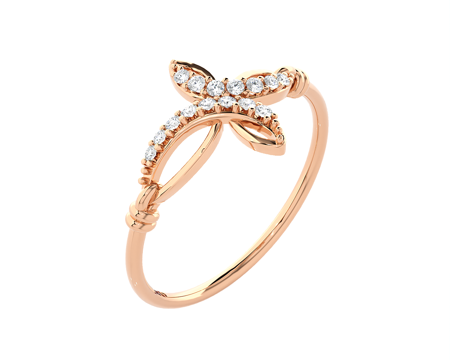 1/10 ctw Round Lab Grown Diamond Ring
