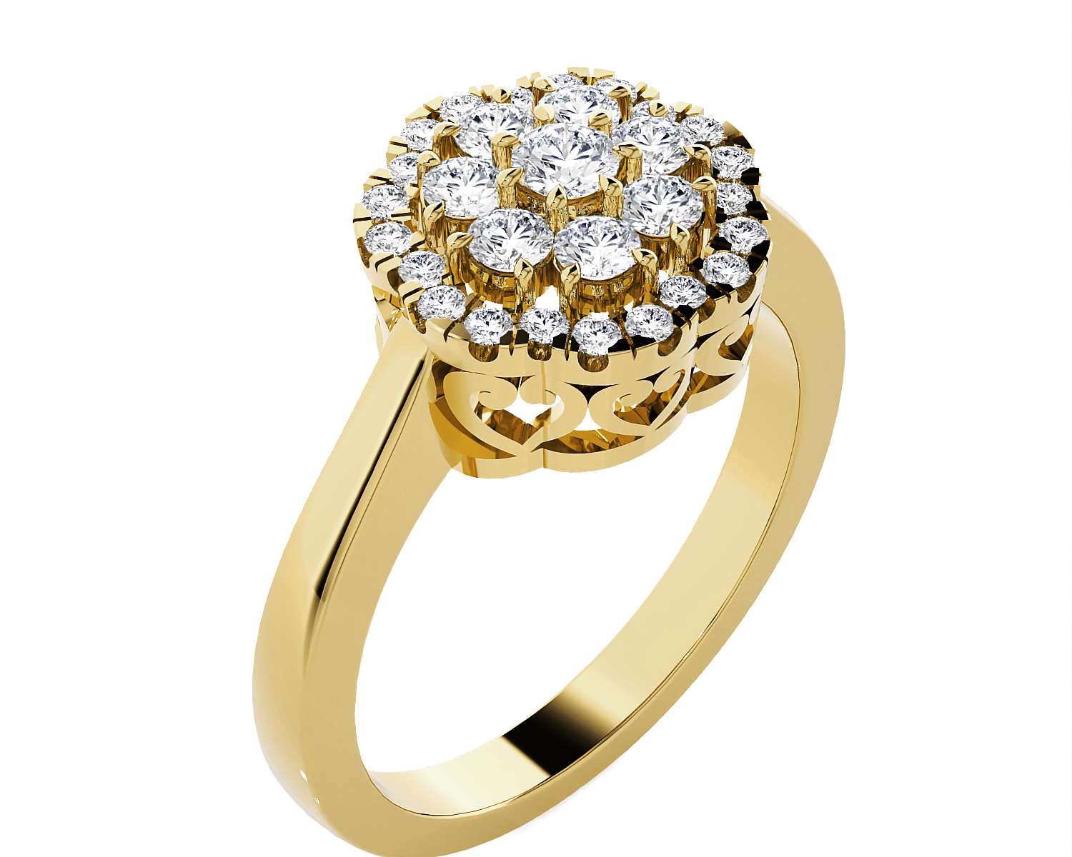 5/8 ctw Round Lab Grown Diamond Ring