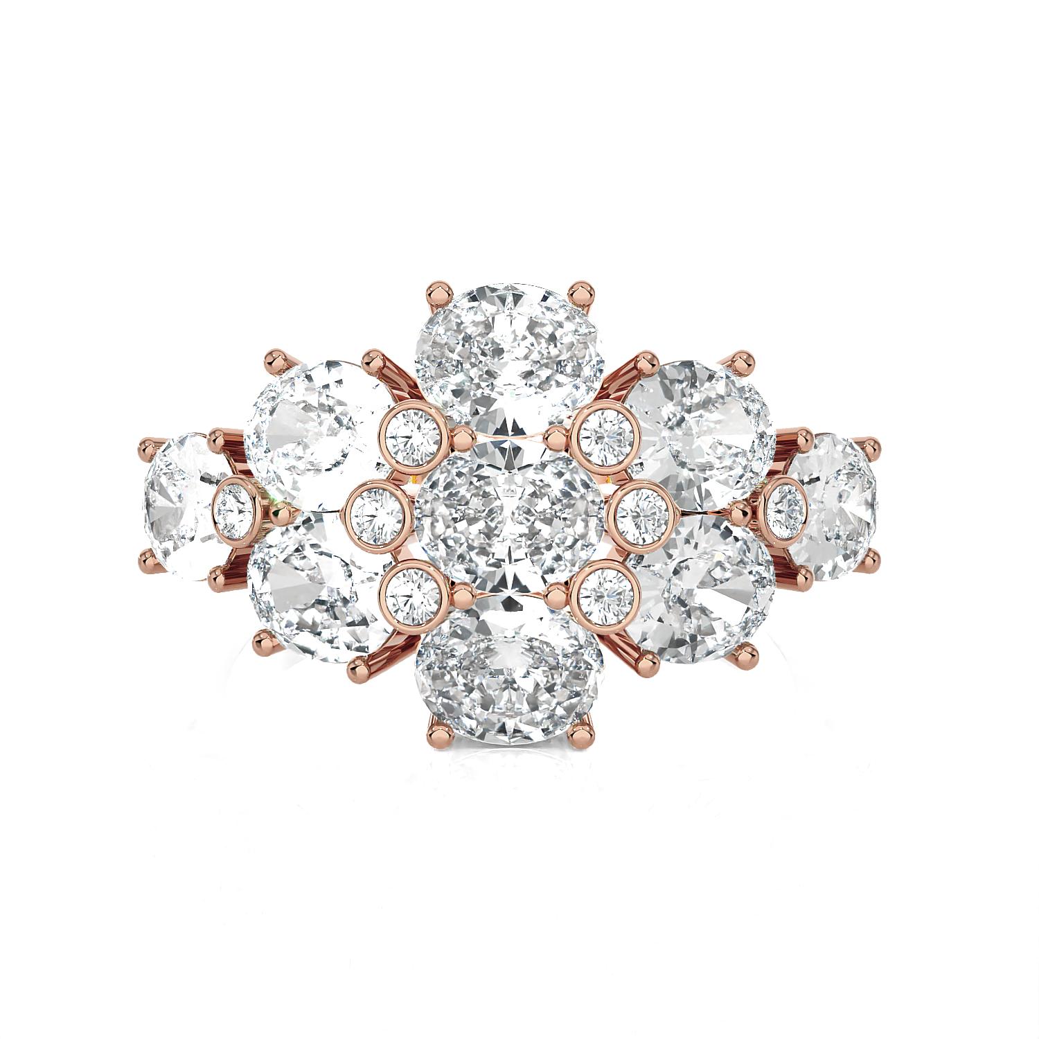 3 1/4 ctw Oval Lab Grown Diamond Ring