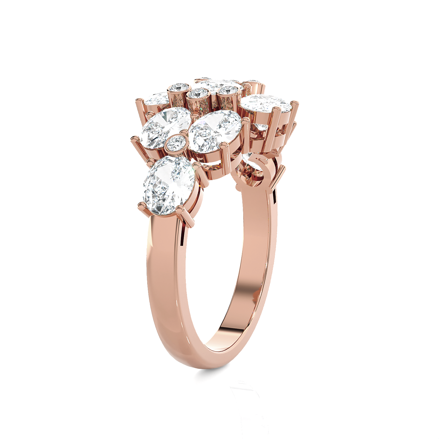 3 1/4 ctw Oval Lab Grown Diamond Ring