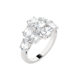 3 1/4 ctw Oval Lab Grown Diamond Ring