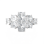 3 1/4 ctw Oval Lab Grown Diamond Ring