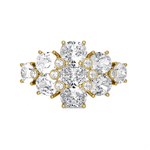 3 1/4 ctw Oval Lab Grown Diamond Ring