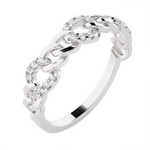 1/8 ctw Round Lab Grown Diamond Ring