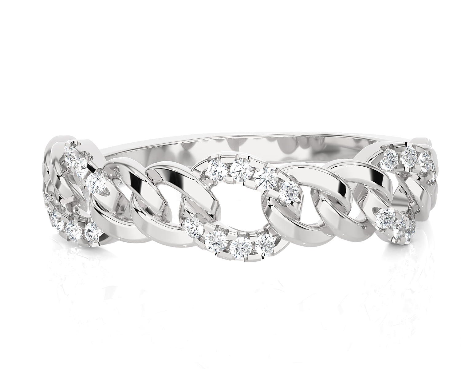 1/8 ctw Round Lab Grown Diamond Ring