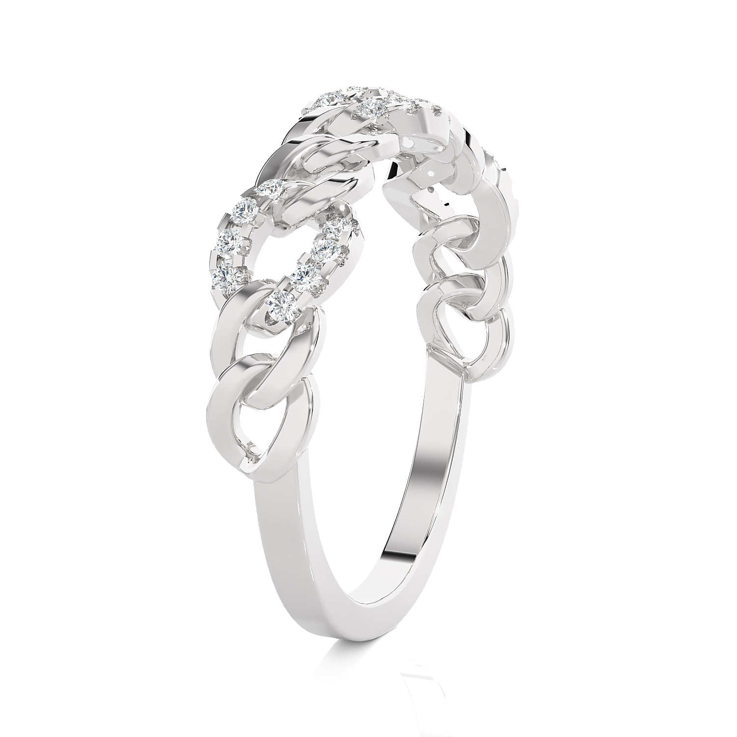 1/8 ctw Round Lab Grown Diamond Ring