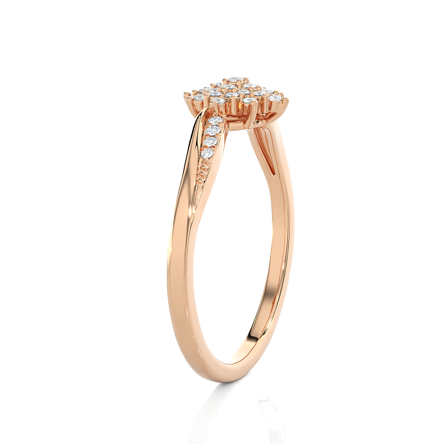 1/6 ctw Round Lab Grown Diamond Ring