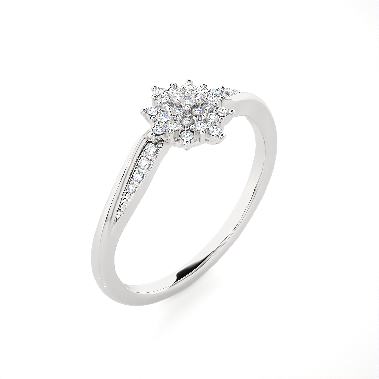 1/6 ctw Round Lab Grown Diamond Ring