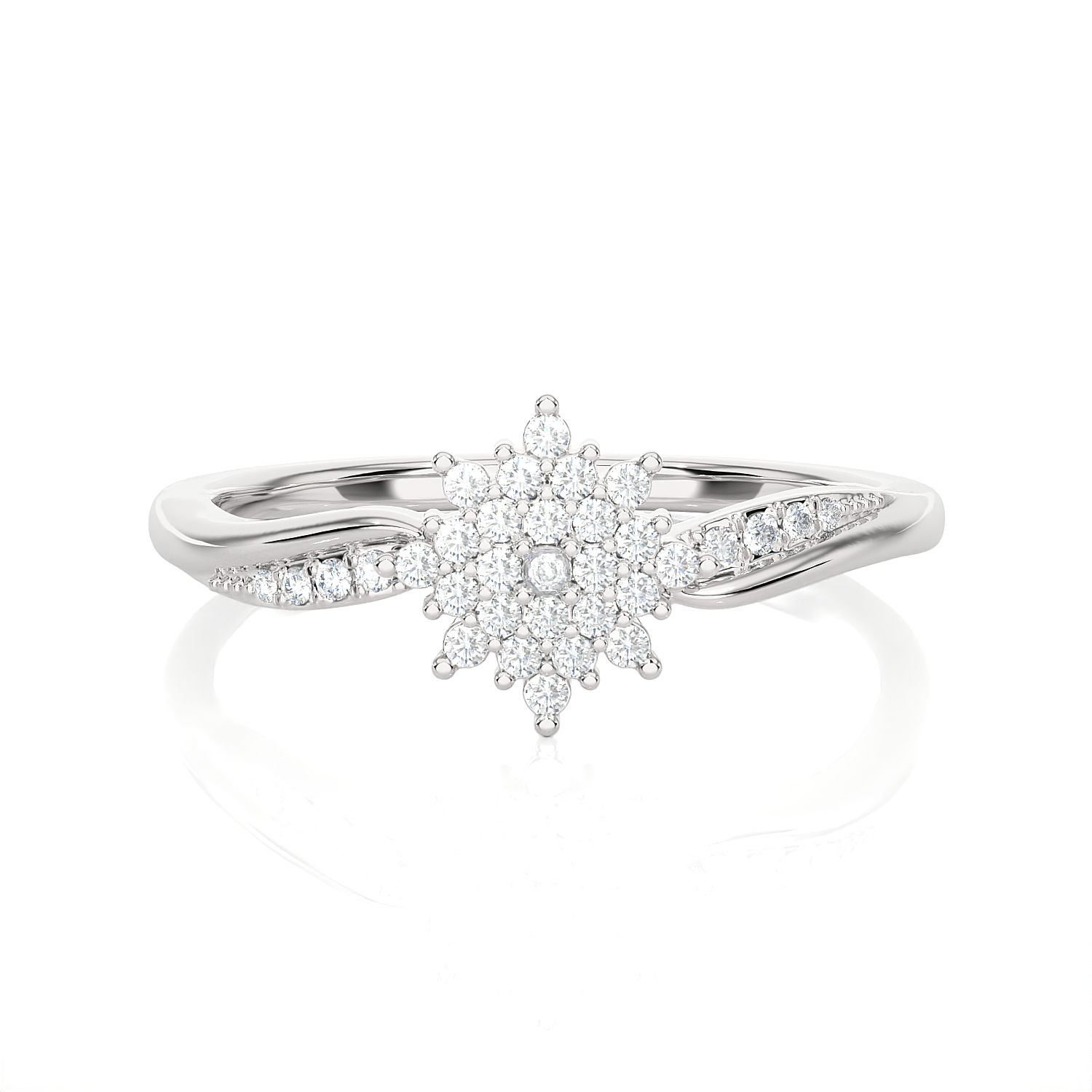 1/6 ctw Round Lab Grown Diamond Ring