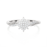 1/6 ctw Round Lab Grown Diamond Ring