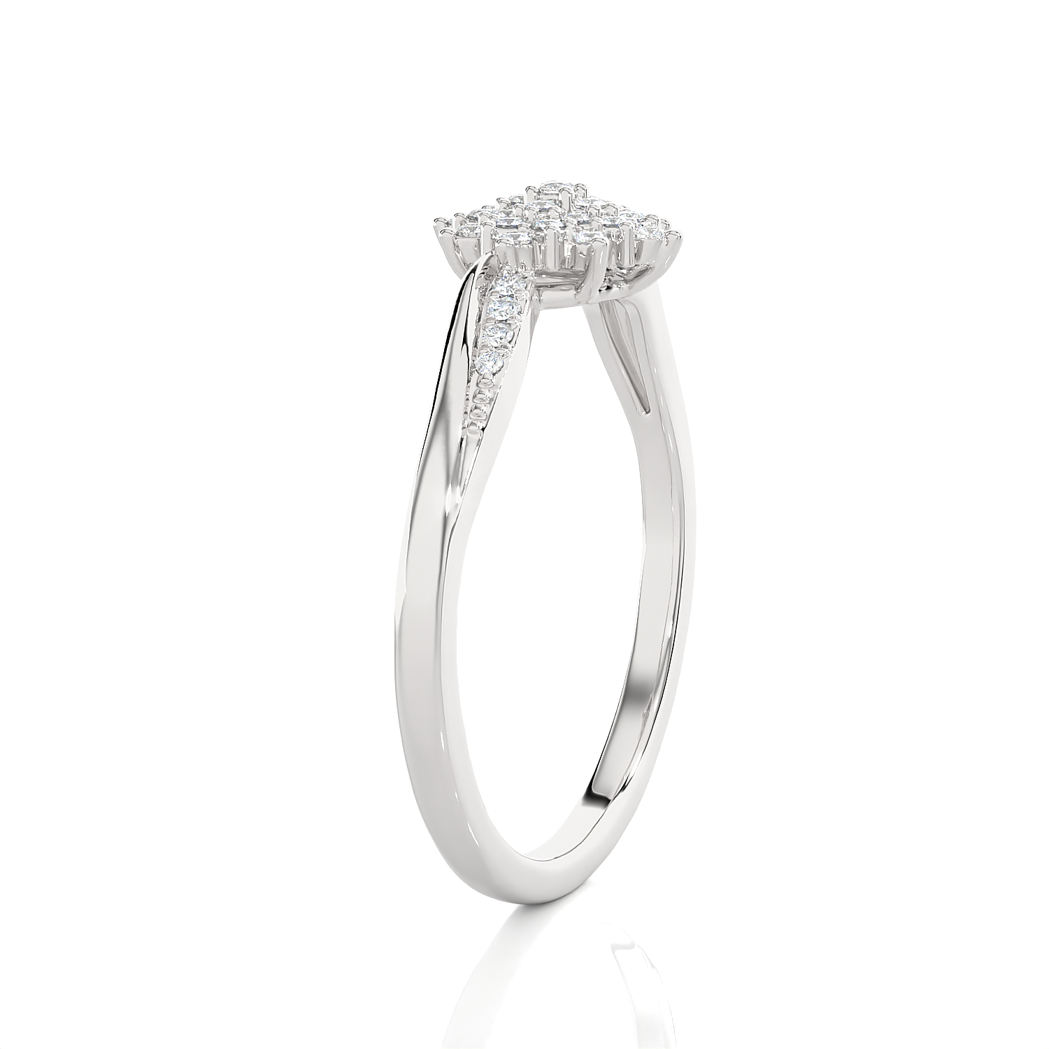 1/6 ctw Round Lab Grown Diamond Ring