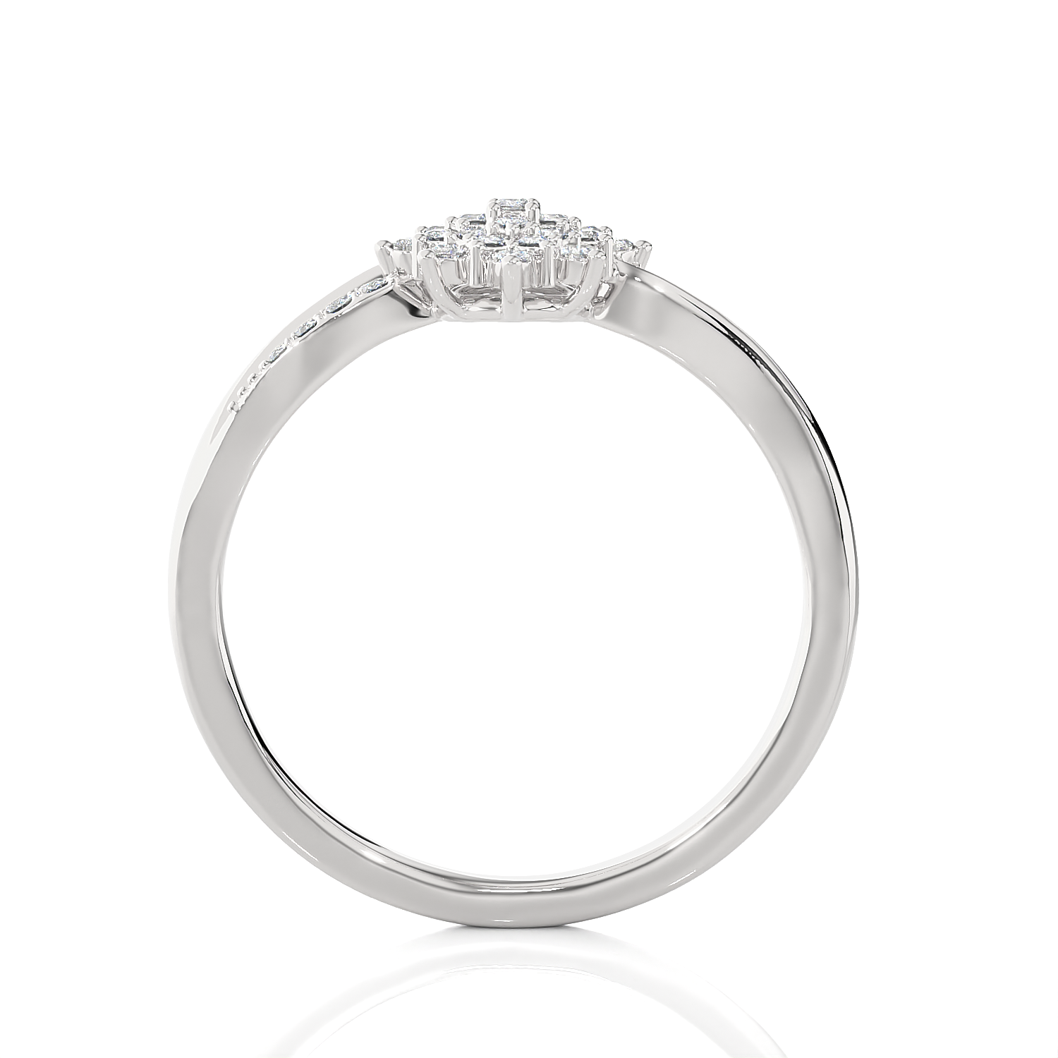 1/6 ctw Round Lab Grown Diamond Ring