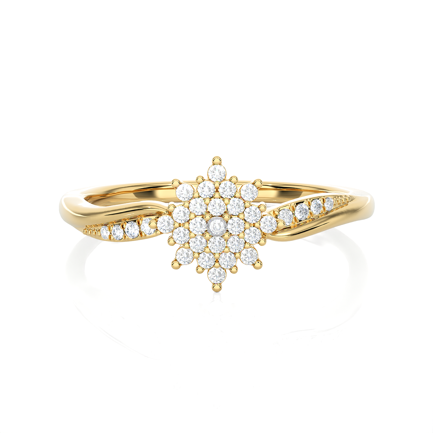1/6 ctw Round Lab Grown Diamond Ring