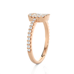 1/2 ctw Round Lab Grown Diamond Halo Engagement Ring