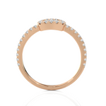 1/2 ctw Round Lab Grown Diamond Halo Engagement Ring