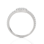 1/2 ctw Round Lab Grown Diamond Halo Engagement Ring