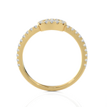 1/2 ctw Round Lab Grown Diamond Halo Engagement Ring
